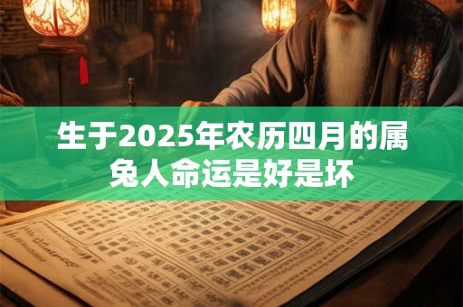 生于2025年农历四月的属兔人命运是好是坏