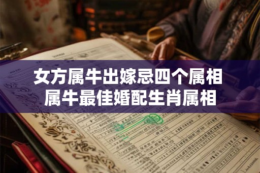 女方属牛出嫁忌四个属相 属牛最佳婚配生肖属相