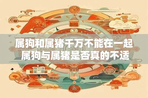 属狗和属猪千万不能在一起 属狗与属猪是否真的不适合在一起