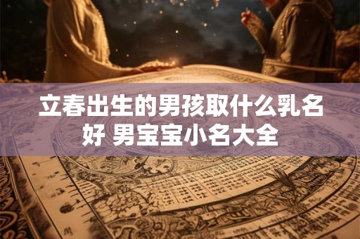 立春出生的男孩取什么乳名好 男宝宝小名大全