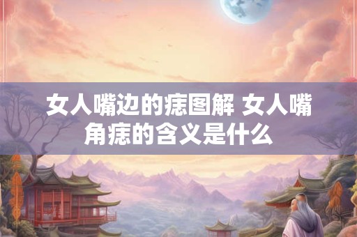 女人嘴边的痣图解 女人嘴角痣的含义是什么