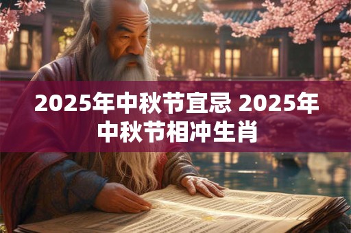 2025年中秋节宜忌 2025年中秋节相冲生肖