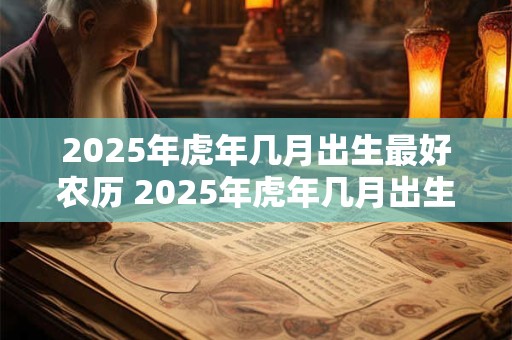 2025年虎年几月出生最好农历 2025年虎年几月出生命苦