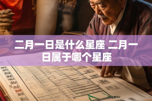二月一日是什么星座 二月一日属于哪个星座