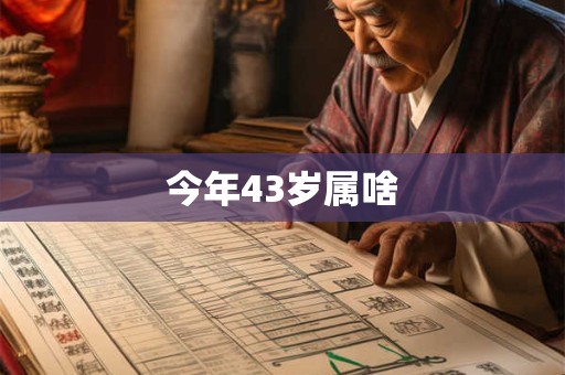 今年43岁属啥
