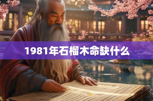 1981年石榴木命缺什么