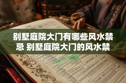 别墅庭院大门有哪些风水禁忌 别墅庭院大门的风水禁忌有哪些