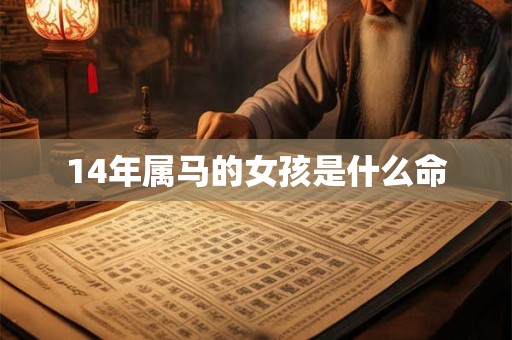 14年属马的女孩是什么命