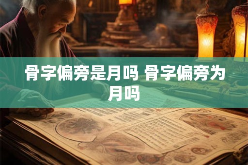 骨字偏旁是月吗 骨字偏旁为月吗