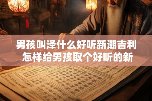男孩叫泽什么好听新潮吉利 怎样给男孩取个好听的新潮吉利名字