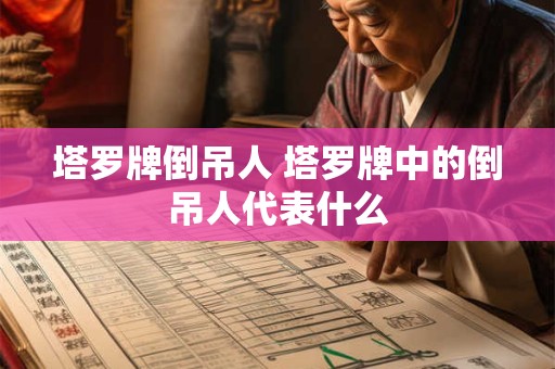 塔罗牌倒吊人 塔罗牌中的倒吊人代表什么