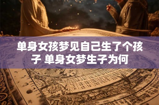 单身女孩梦见自己生了个孩子 单身女梦生子为何