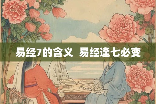 易经7的含义  易经逢七必变