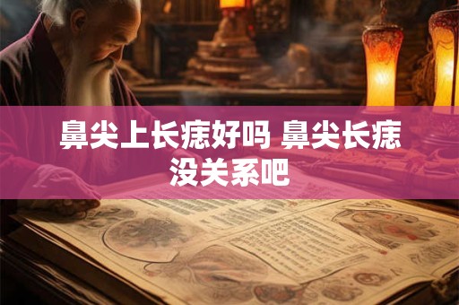 鼻尖上长痣好吗 鼻尖长痣没关系吧