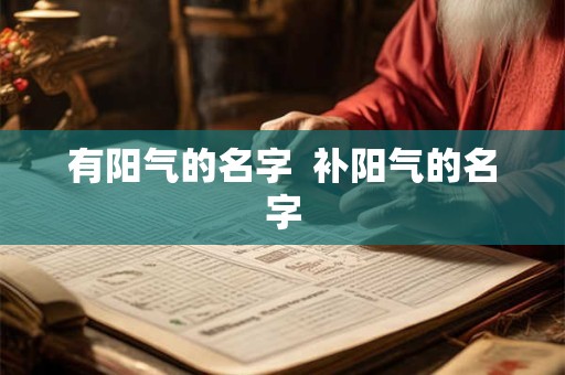 有阳气的名字  补阳气的名字