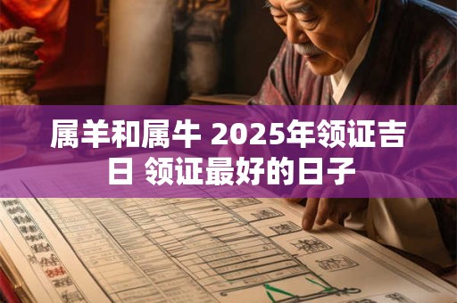 属羊和属牛 2025年领证吉日 领证最好的日子