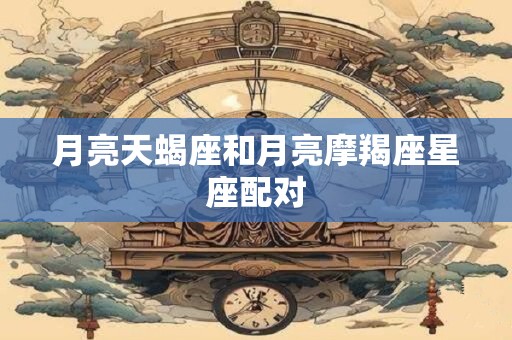 月亮天蝎座和月亮摩羯座星座配对