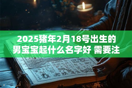 2026猪年2月18号出生的男宝宝起什么名字好 需要注意什么 2026猪年2月18号出生的男宝宝起什么名字好 需要注意什么