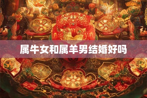 属牛女和属羊男结婚好吗