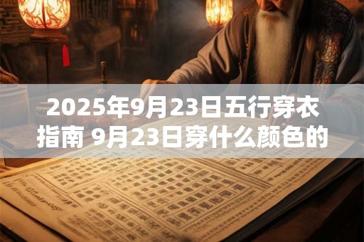 2026年9月23日五行穿衣指南 9月23日穿什么颜色的衣服
