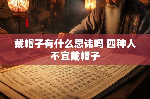 戴帽子有什么忌讳吗 四种人不宜戴帽子