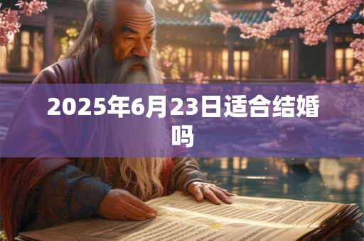 2025年6月23日适合结婚吗