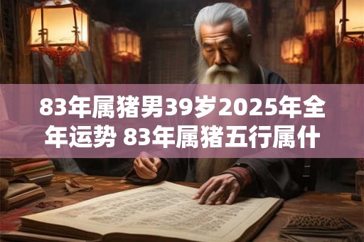 83年属猪男39岁2025年全年运势 83年属猪五行属什么命