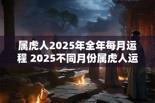 属虎人2025年全年每月运程 2025不同月份属虎人运势详解