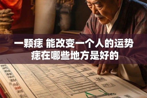 一颗痣 能改变一个人的运势 痣在哪些地方是好的