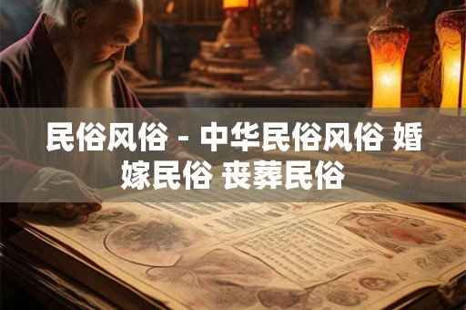 民俗风俗 - 中华民俗风俗 婚嫁民俗 丧葬民俗