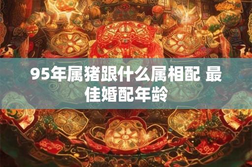 95年属猪跟什么属相配 最佳婚配年龄