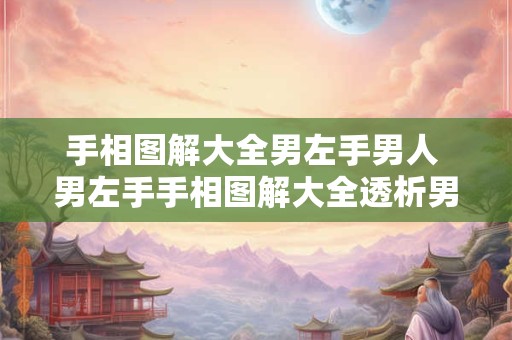 手相图解大全男左手男人 男左手手相图解大全透析男人特质