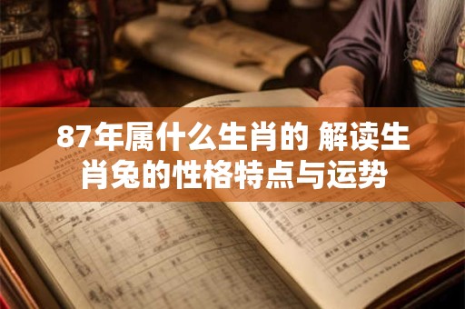 87年属什么生肖的 解读生肖兔的性格特点与运势