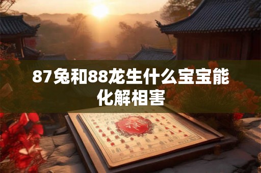 87兔和88龙生什么宝宝能化解相害
