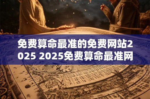 免费算命最准的免费网站2025 2025免费算命最准网站