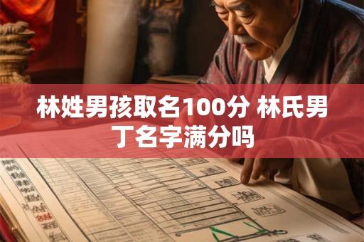 林姓男孩取名100分 林氏男丁名字满分吗