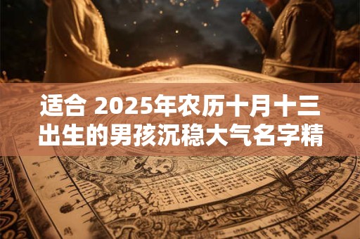适合 2025年农历十月十三出生的男孩沉稳大气名字精选