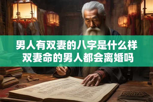 男人有双妻的八字是什么样 双妻命的男人都会离婚吗