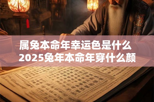 属兔本命年幸运色是什么 2025兔年本命年穿什么颜色衣服好