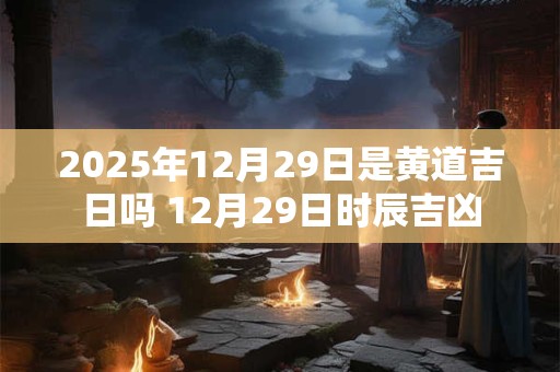2025年12月29日是黄道吉日吗 12月29日时辰吉凶