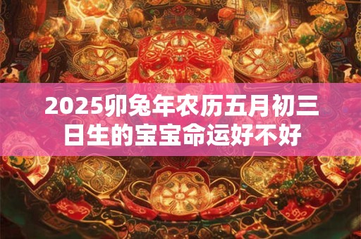 2025卯兔年农历五月初三日生的宝宝命运好不好