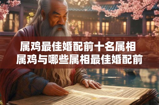 属鸡最佳婚配前十名属相 属鸡与哪些属相最佳婚配前十