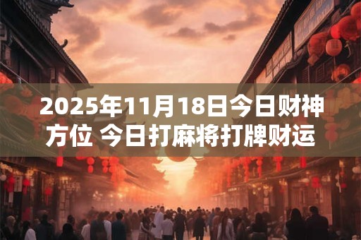 2025年11月18日今日财神方位 今日打麻将打牌财运方位