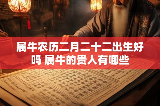 属牛农历二月二十二出生好吗 属牛的贵人有哪些
