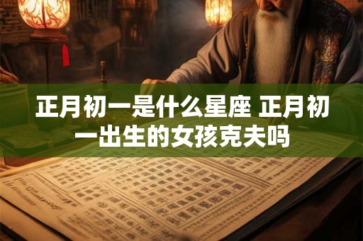 正月初一是什么星座 正月初一出生的女孩克夫吗