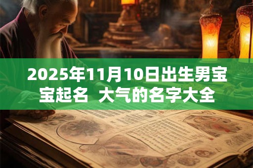 2025年11月10日出生男宝宝起名  大气的名字大全