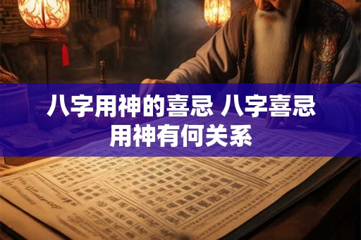 八字用神的喜忌 八字喜忌用神有何关系