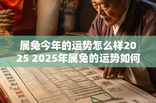 属兔今年的运势怎么样2025 2025年属兔的运势如何