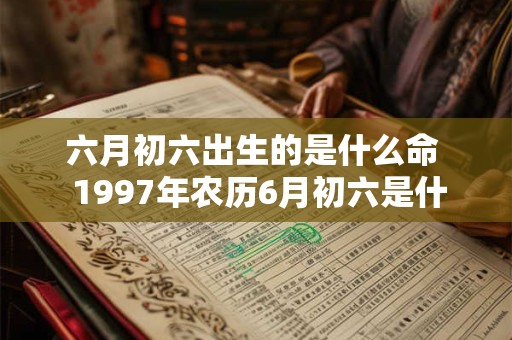 六月初六出生的是什么命  1997年农历6月初六是什么命