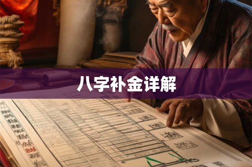 八字补金详解